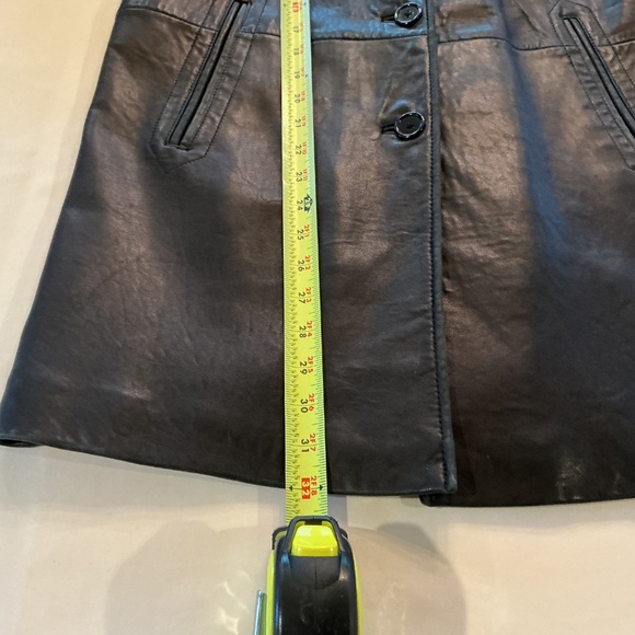 Studio Andrew Marc Wilsons Women S  Black Leather Blazer Jacket Butter Soft Glam - Picture 4 of 8